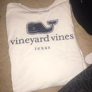 Vineyard Vines white long sleeve Texas shirt